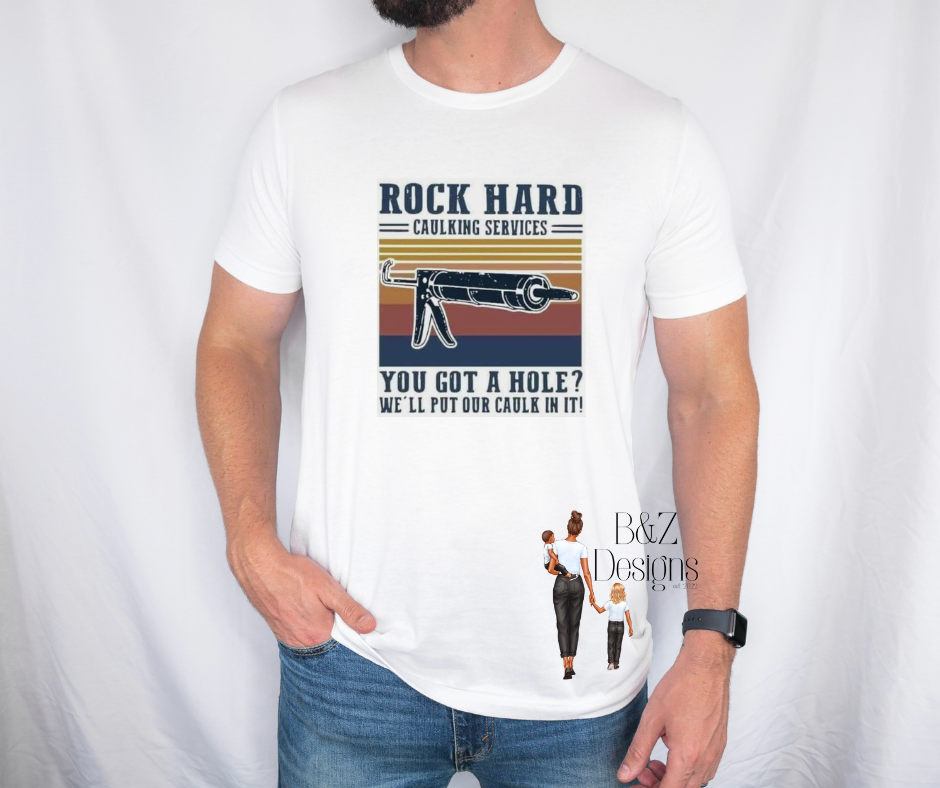 Funny Caulking Services Tee/Crew