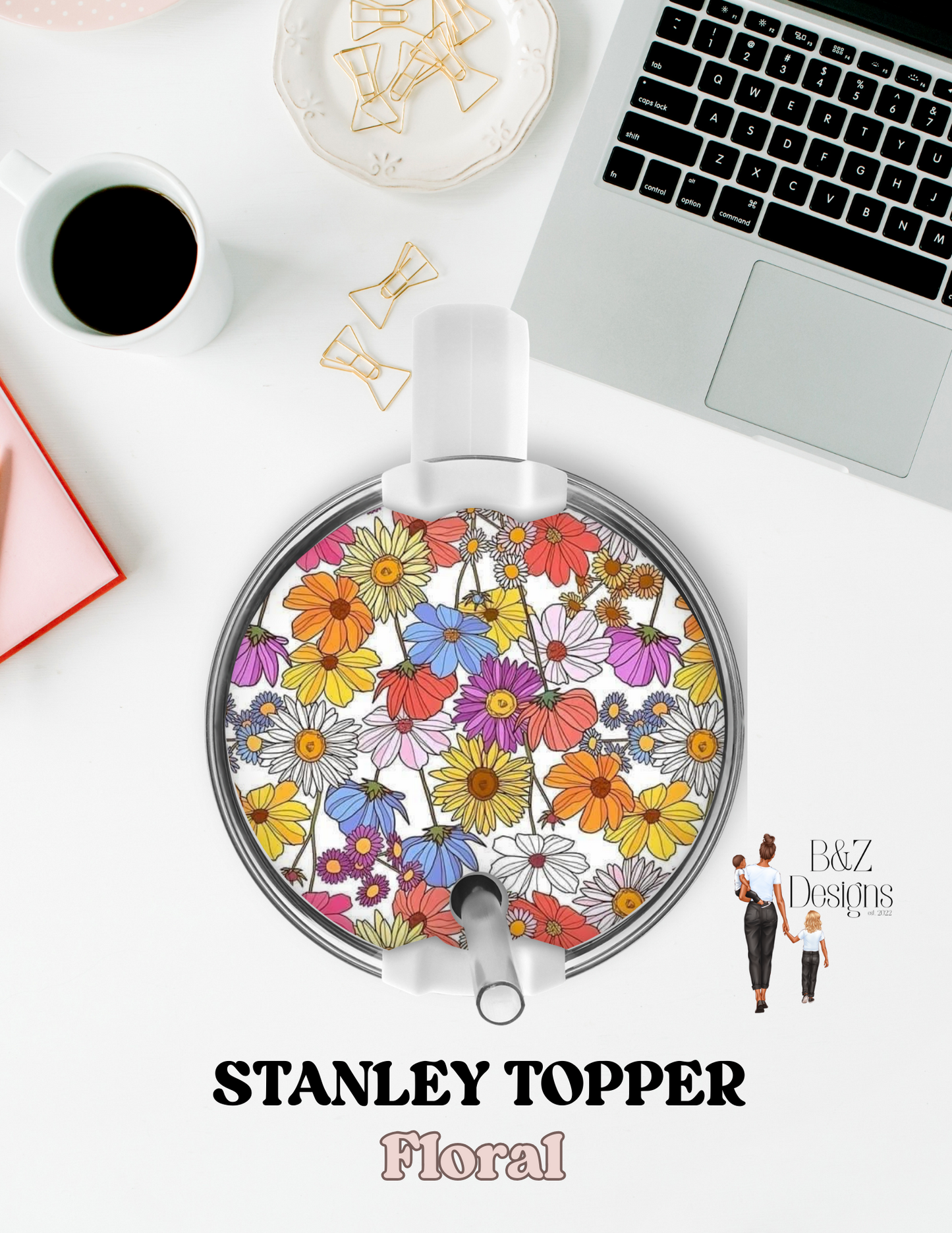 Floral Round Stanley Topper