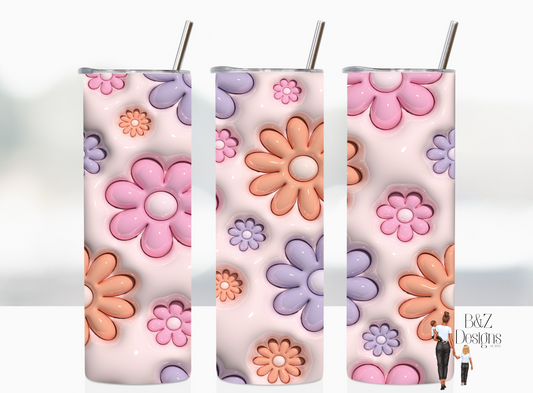 20oz 3D Daisy Tumbler