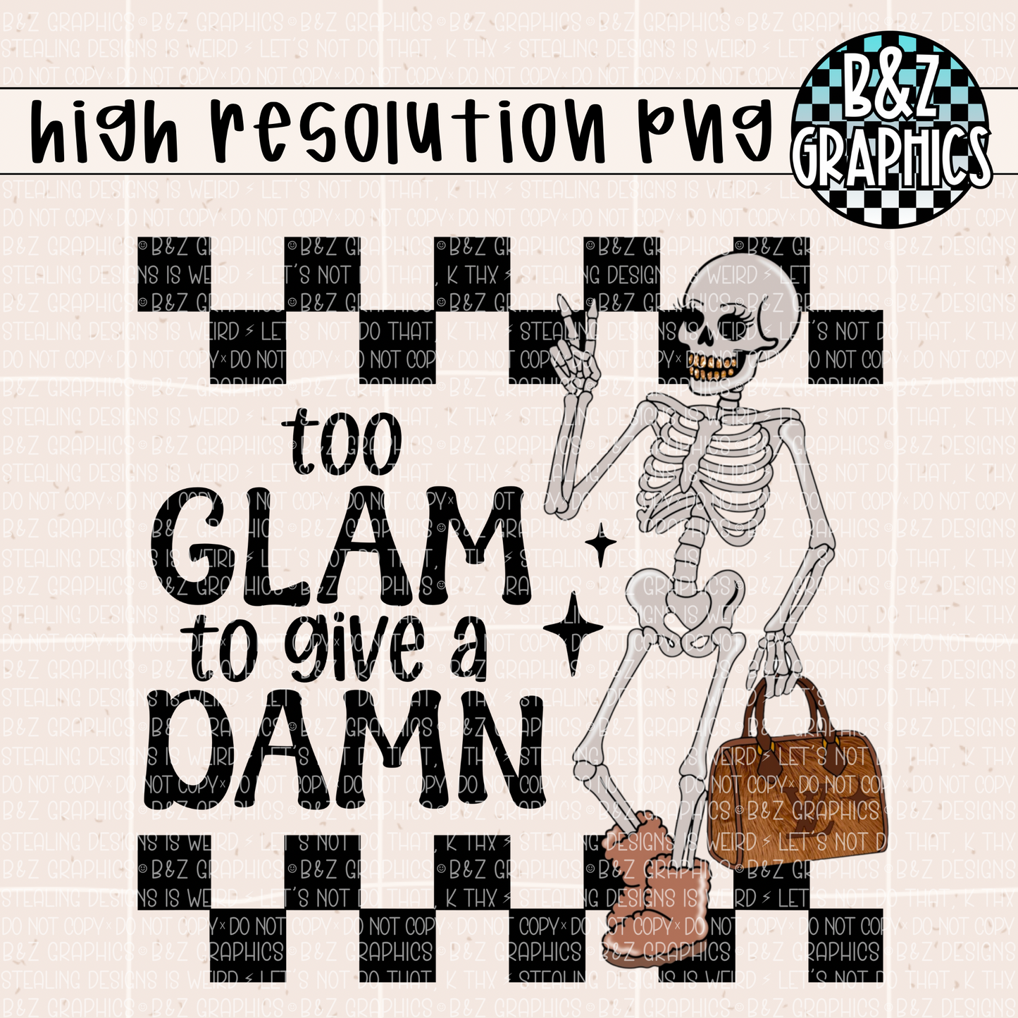 Too Glam PNG