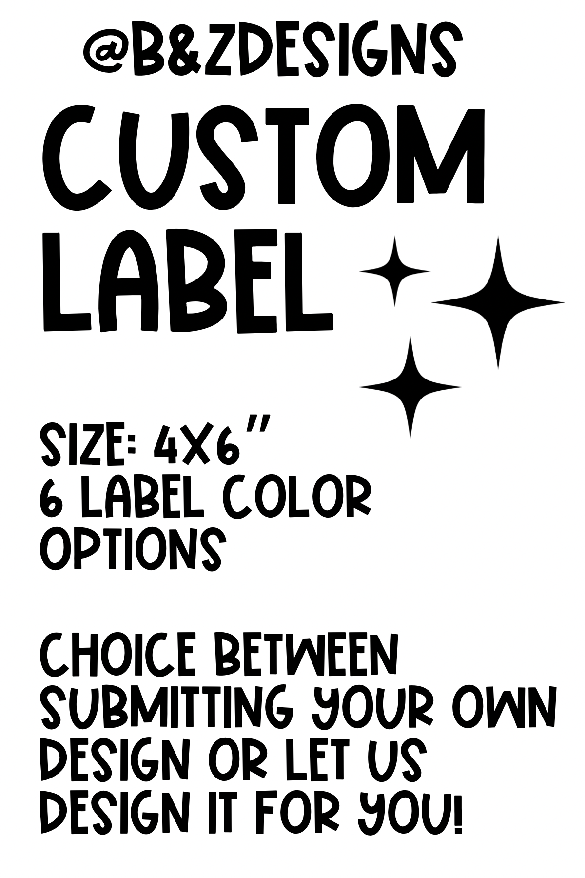 Custom Big Label