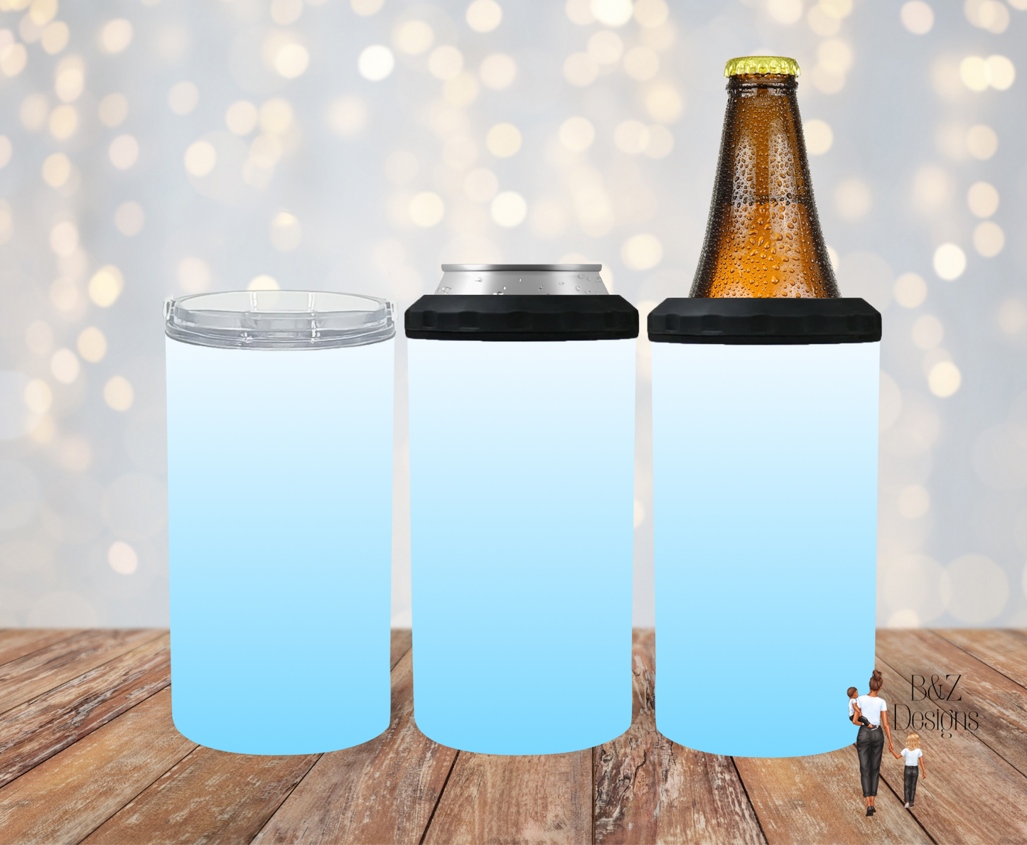 Neon Ombre (4 options) Can Cooler Combo