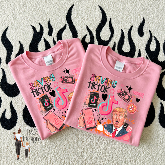 Trump Saving Tikt Collage