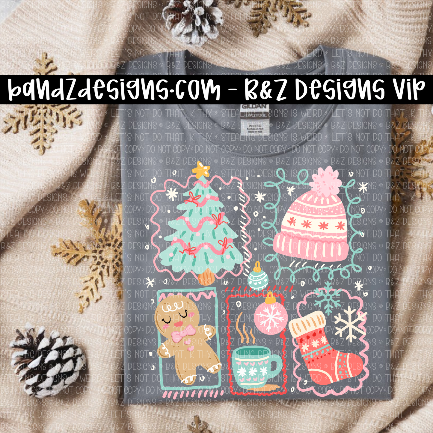 Girly Christmas Doodles