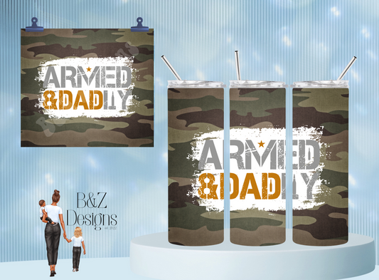 20oz Armed & Dadly Tumbler