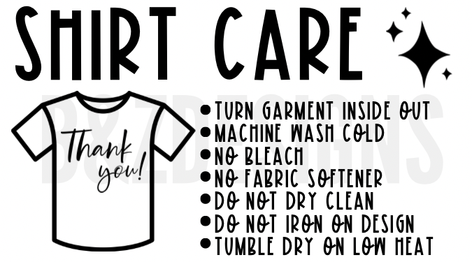 Shirt Care Small Labels Pack