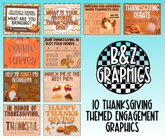 Thanksgiving Themed Engagement Bundle
