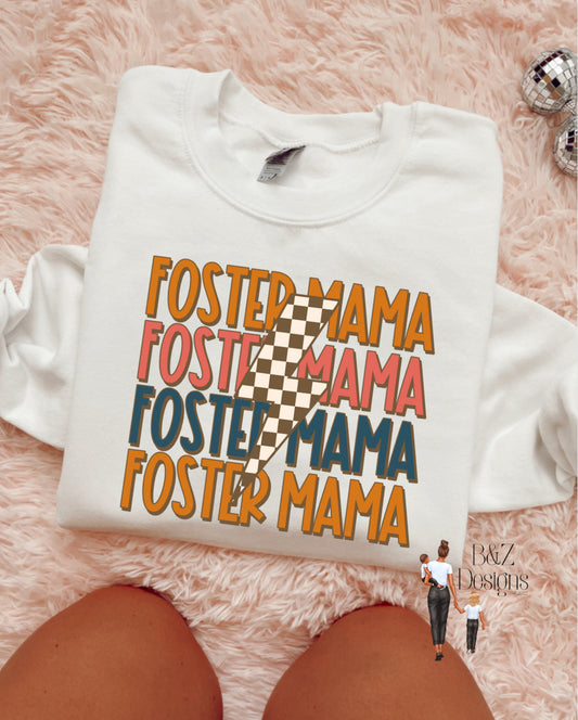 Retro Foster Mama Tee/Crew