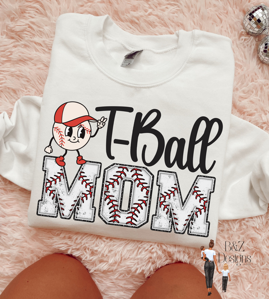 T-Ball Mom Tee/Crew