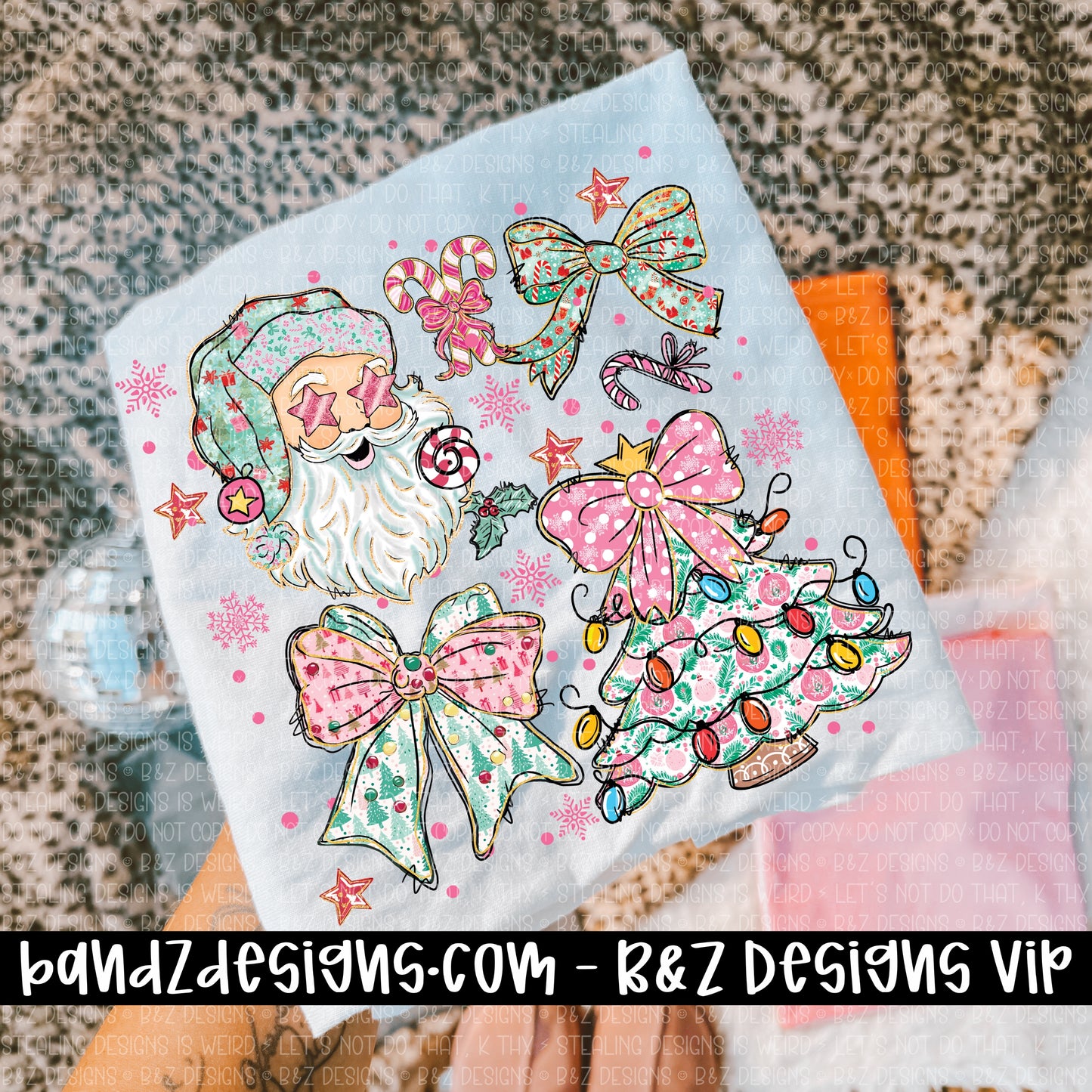 Girly Christmas Collage