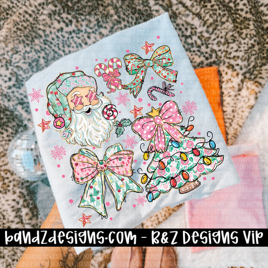 Girly Christmas Collage