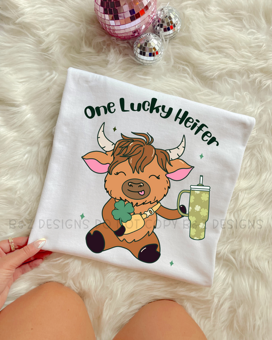 One Lucky Heifer Tee/Crew