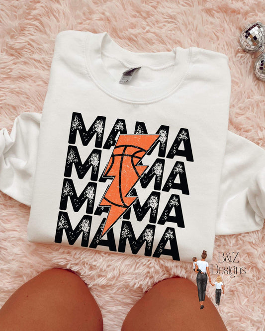 Retro Basketball Mama Tee/Crew