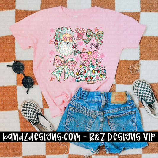 Pink Christmas Collage