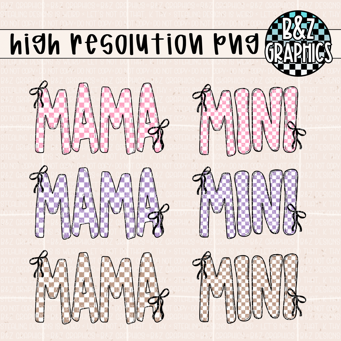 Mama & Mini Bundle PNG