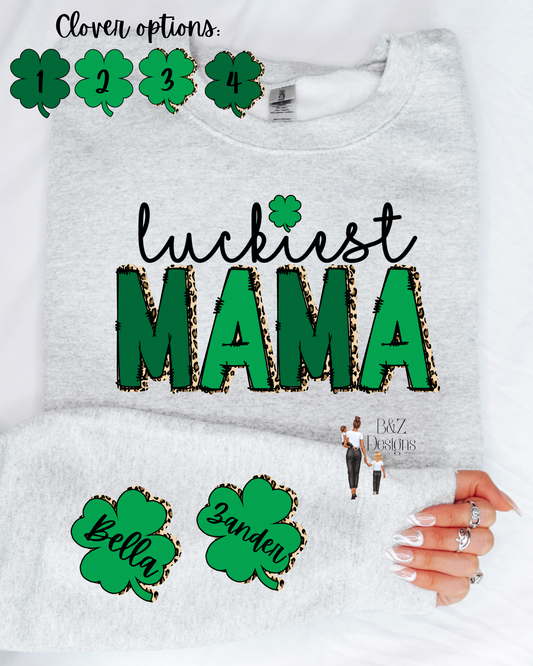 Luckiest Mama Crewneck