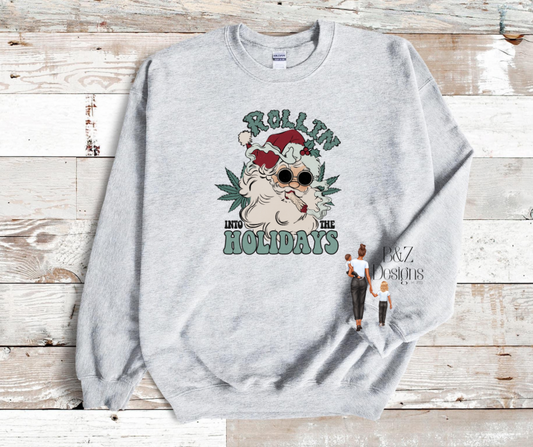 Rollin’ Into The Holidays Tee/Crew