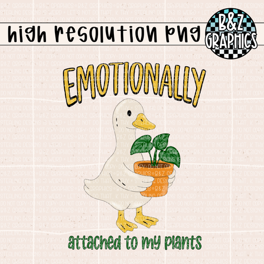 Emotionally Attached To My Plants PNG