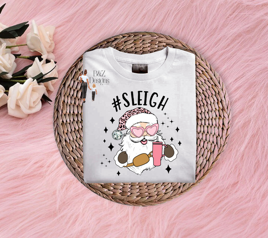Retro #sleigh Tee/Crew
