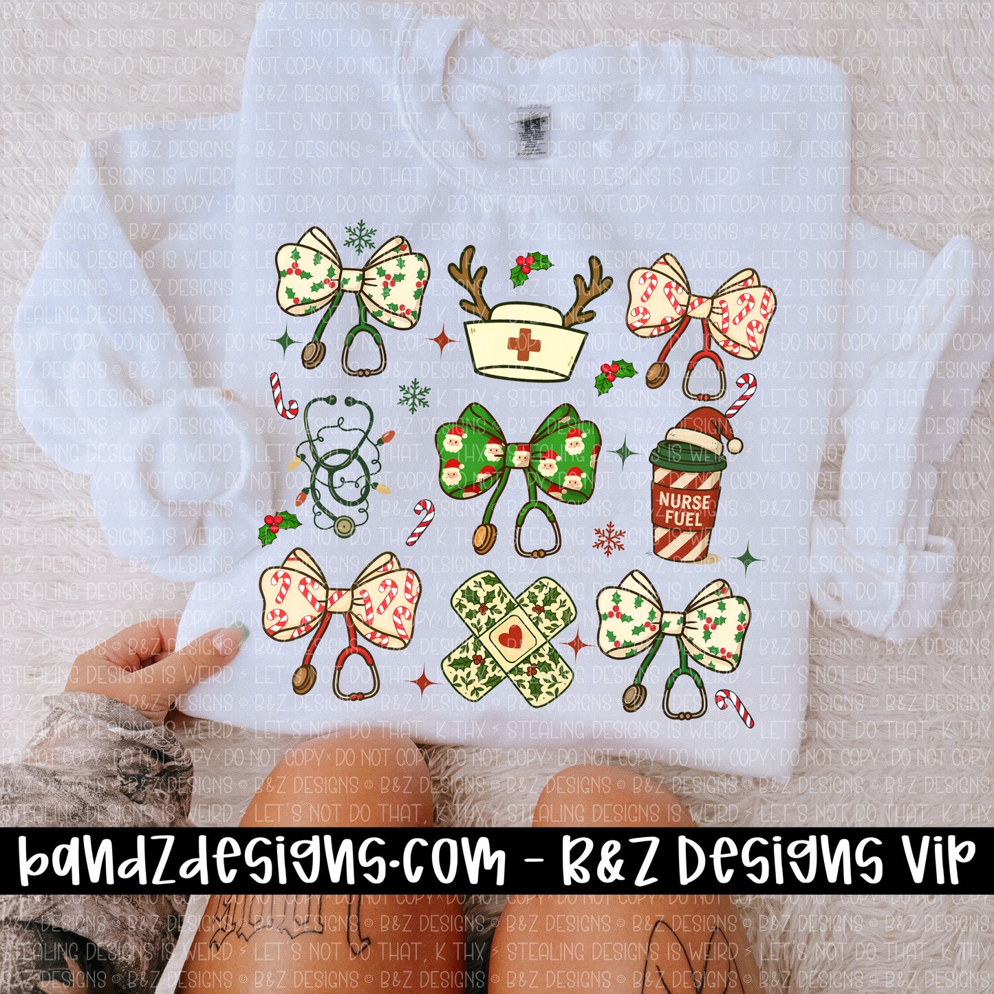 Christmas Nurse Collage