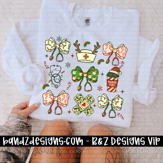 Christmas Nurse Collage