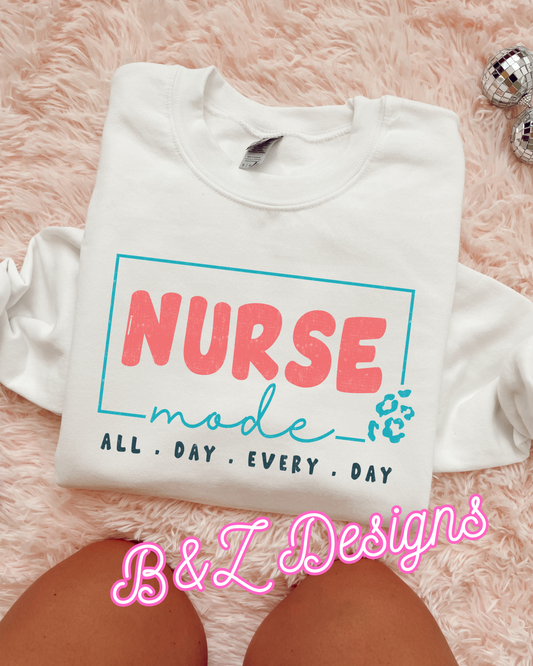 Nurse Mode Tee/Crew