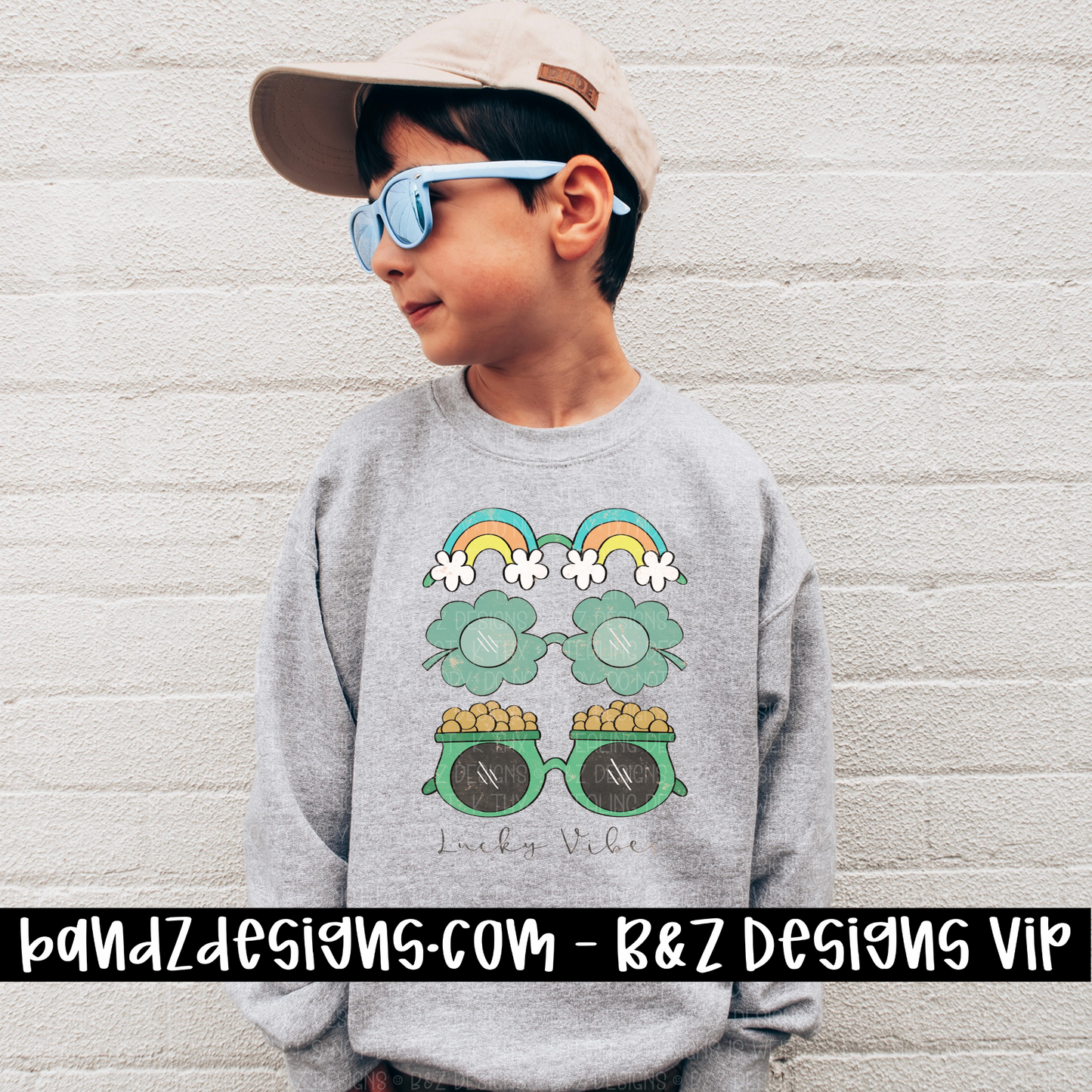 Lucky Vibes Retro Glasses Boy