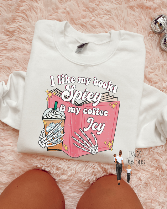 Books Spicy & Coffee Icy Tee/Crew
