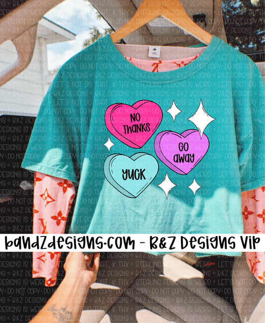 Anti Valentines Candy Hearts