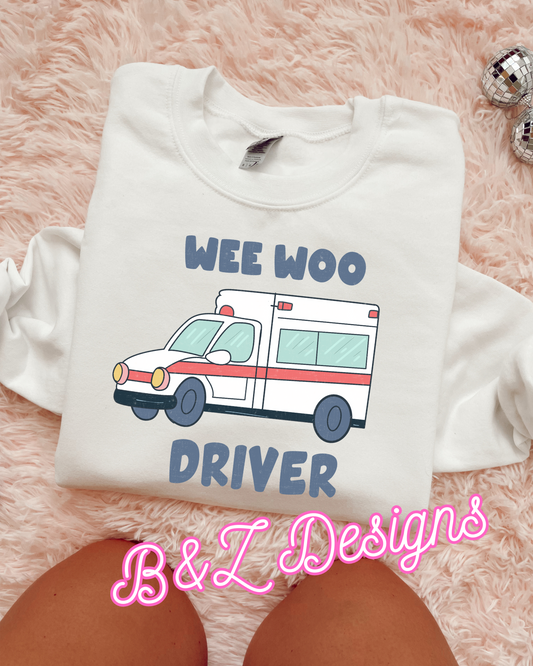 Wee Woo Driver Ambulance Tee/Crew