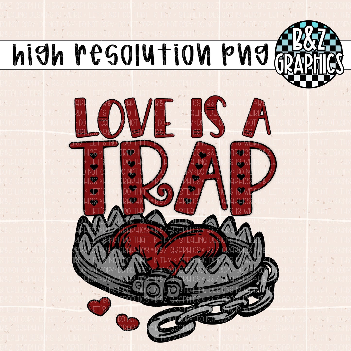 Love Is A Trap PNG