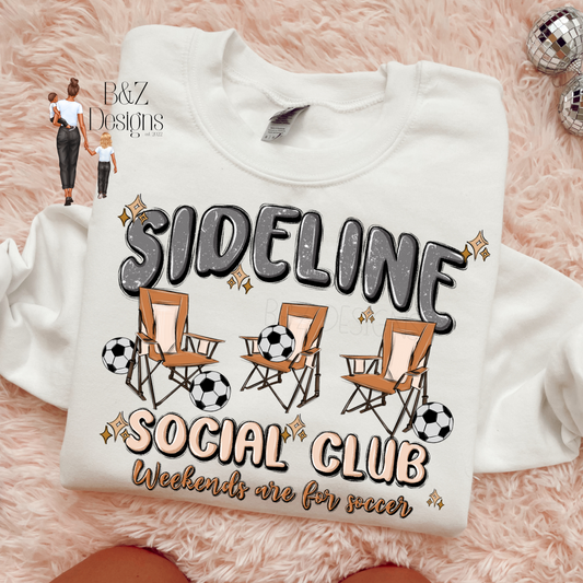 Soccer Sideline Social Club Tee/Crew