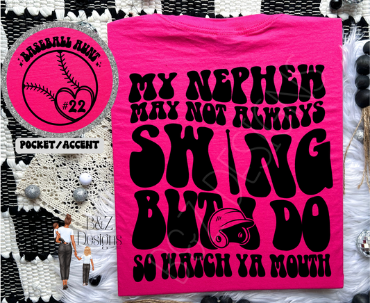 Custom Baseball Aunt Tee/Crew