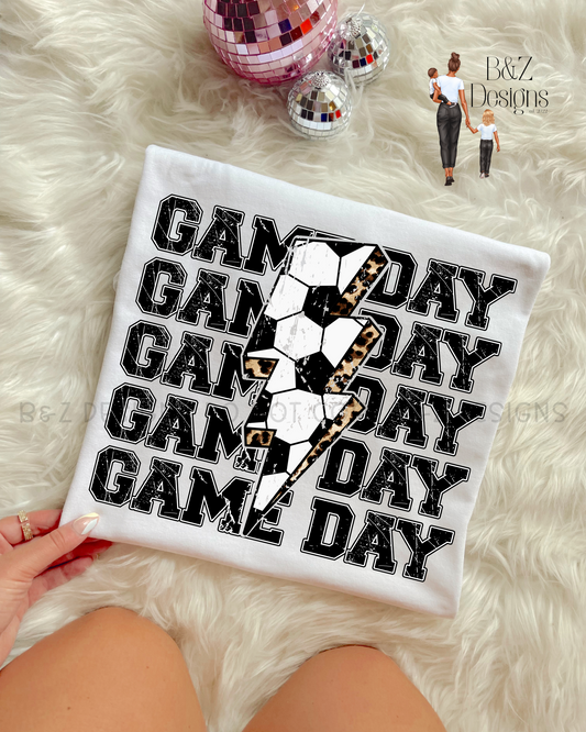 Retro Game Day Soccer Tee/Crew