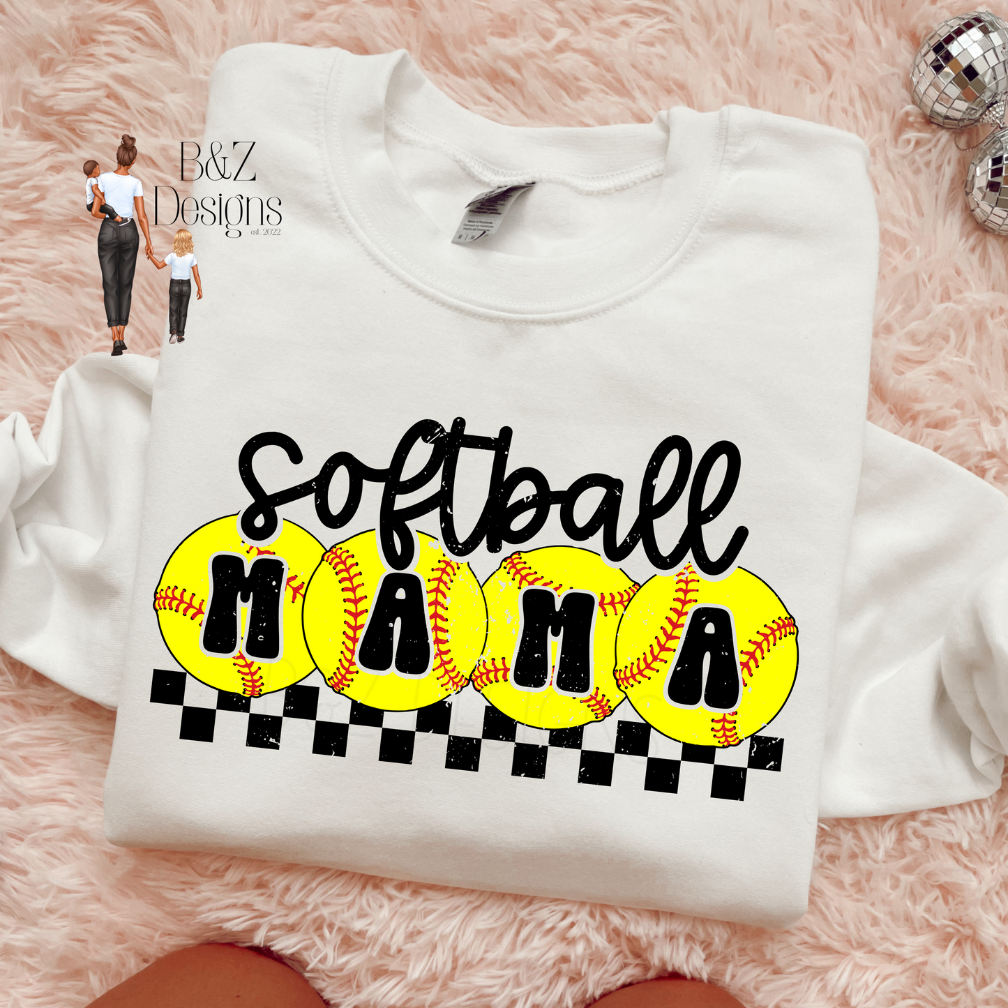 Softball Mama Tee/Crew