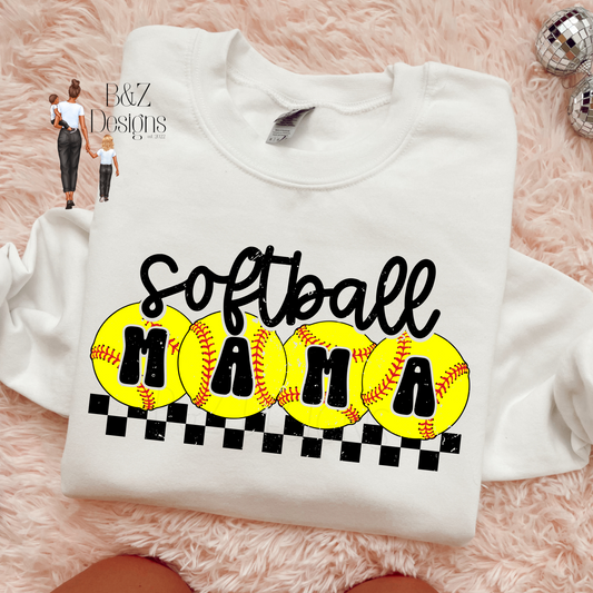 Softball Mama Tee/Crew