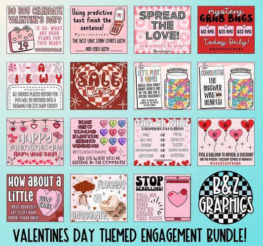 Valentines Day Themed Engagement Bundle