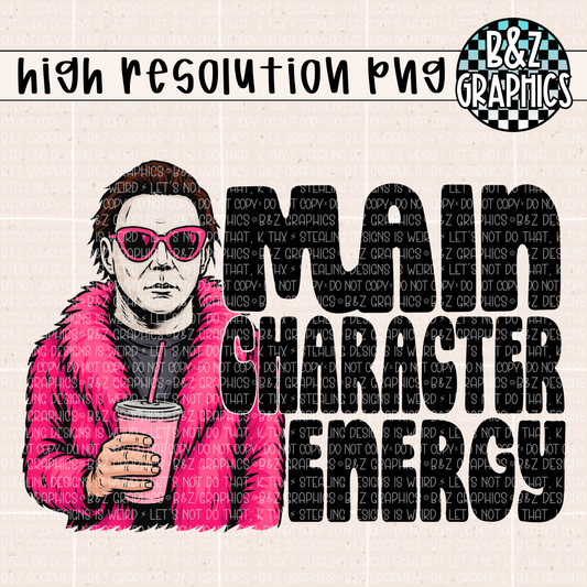 Main Character Energy PNG