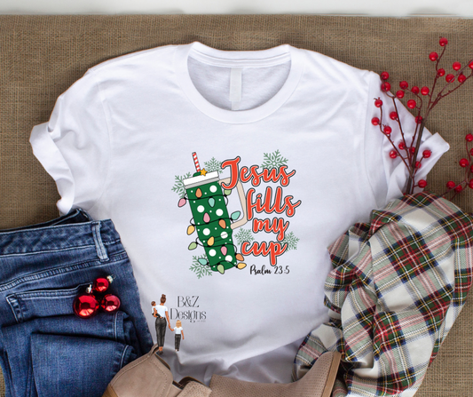 Jesus Fills My Cup Christmas Tee/Crew
