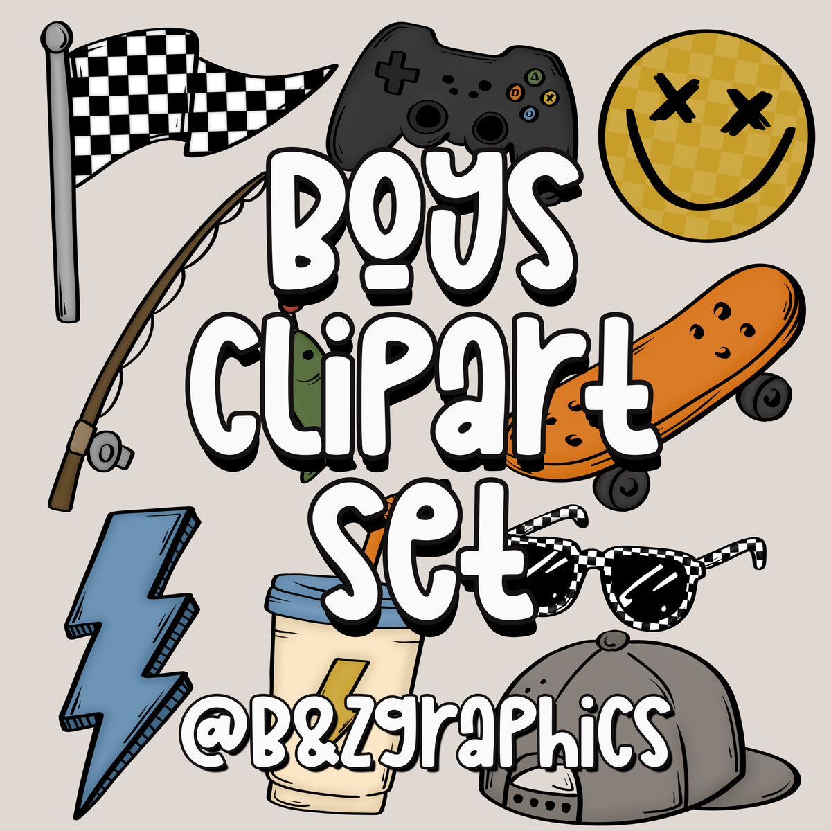 Freebie Friday 9pc Clipart Set