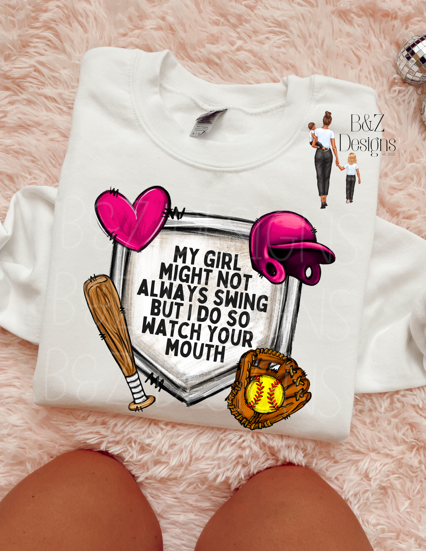 My Girl May Not Always Swing But I Do Tee/Crew