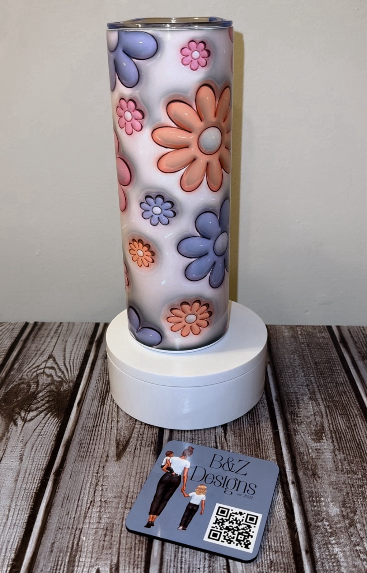 20oz 3D Daisy Tumbler