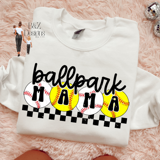 Ballpark Mama Tee/Crew