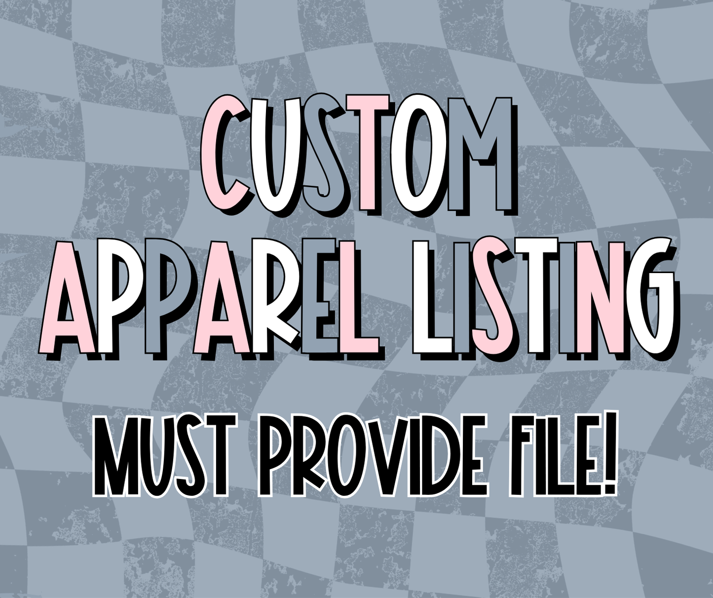 CUSTOM APPAREL LISTING