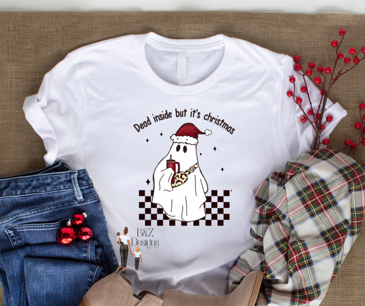 Dead Inside But It’s Christmas Tee/Crew