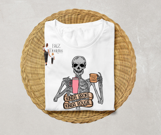 Kinda Broke Kinda Bougie Tee/Crew