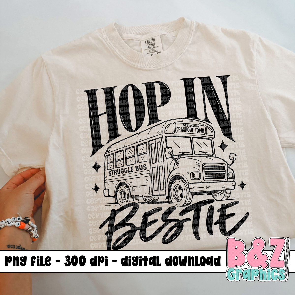 Hop In Bestie PNG