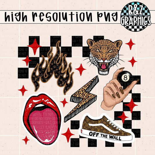 Retro Collage PNG