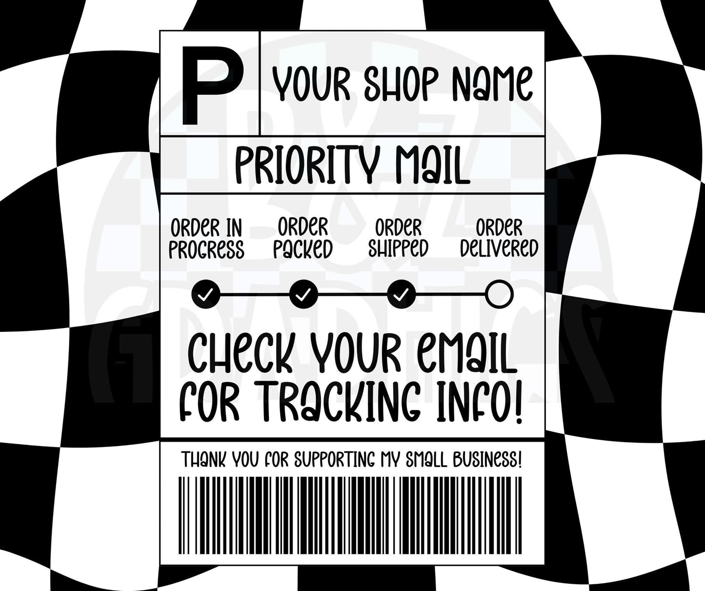 Shipping Label Ad