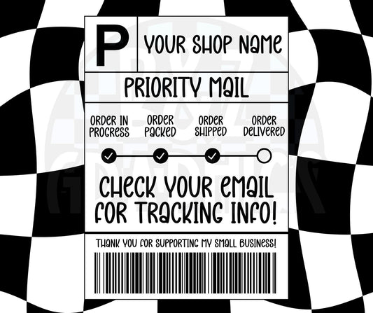 Shipping Label Ad